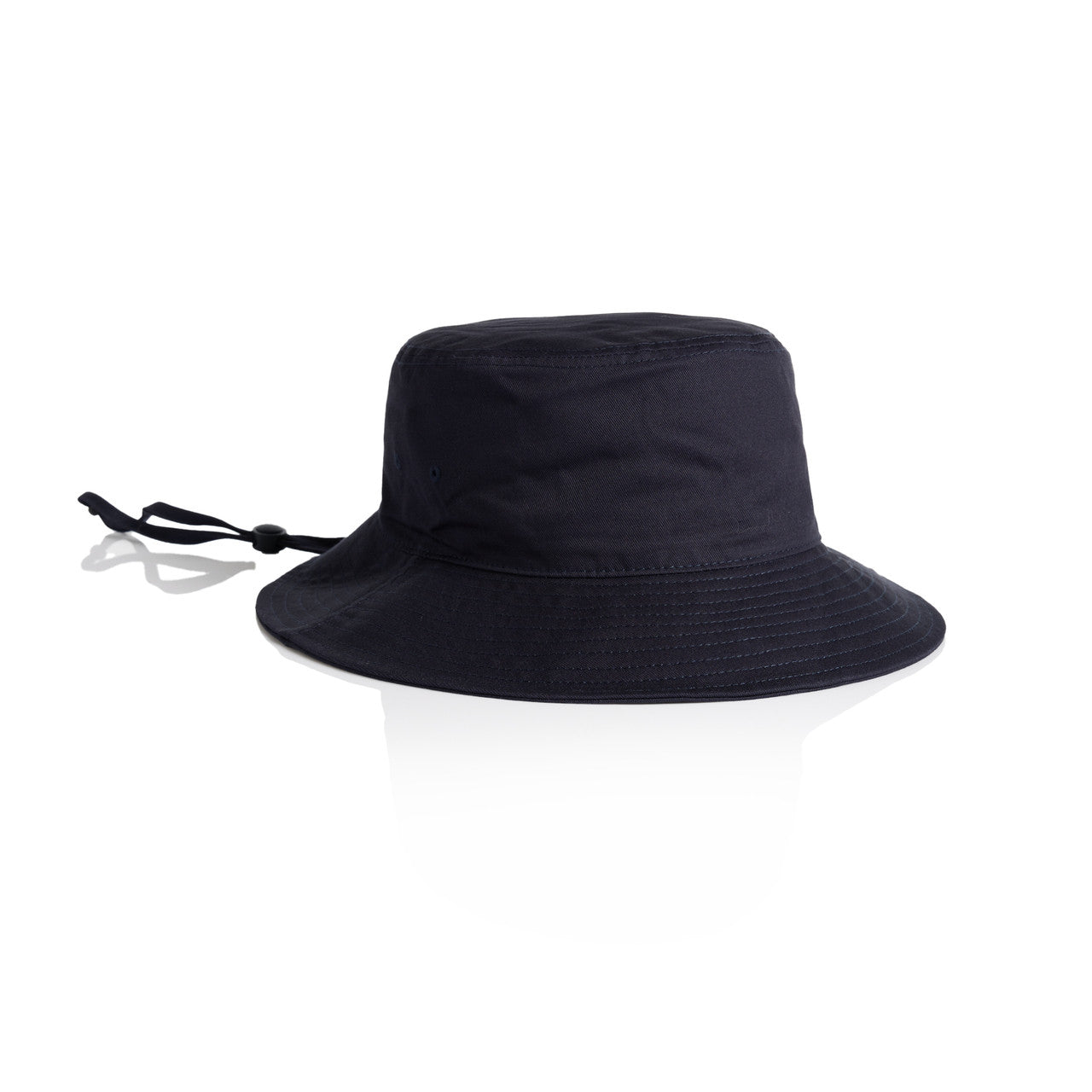 Wide Brim Bucket Hat - Navy