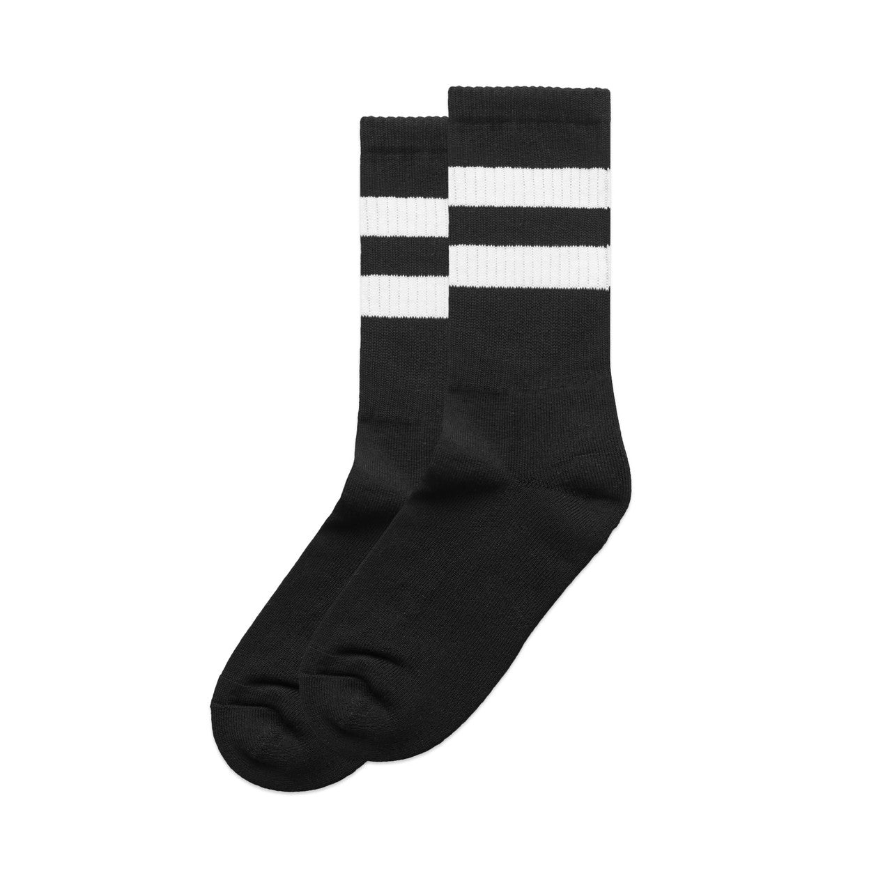 Relax Stripe Socks (2 Pairs) - Black/White