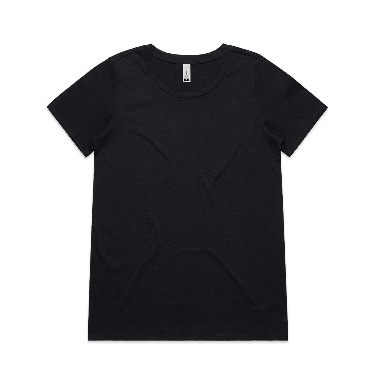 Wo's Shallow Scoop Tee - Black