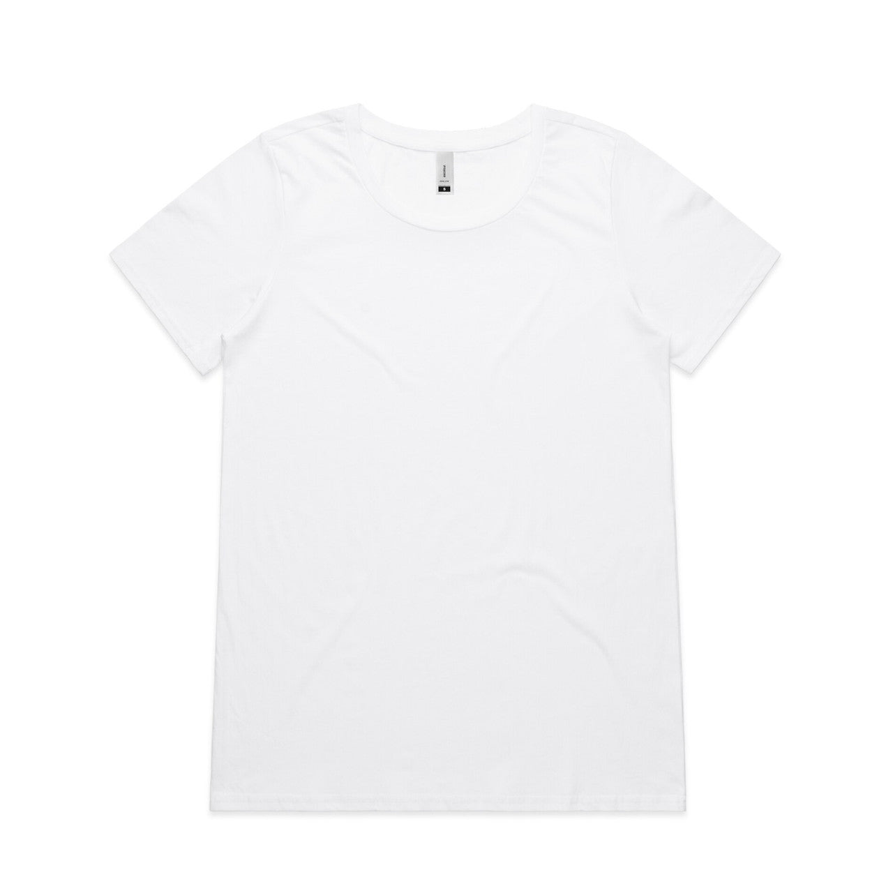 Wo's Shallow Scoop Tee - White