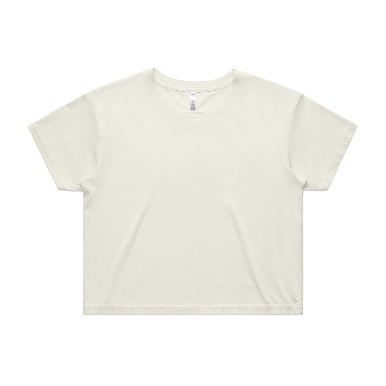 Wo's Crop Tee - Ecru