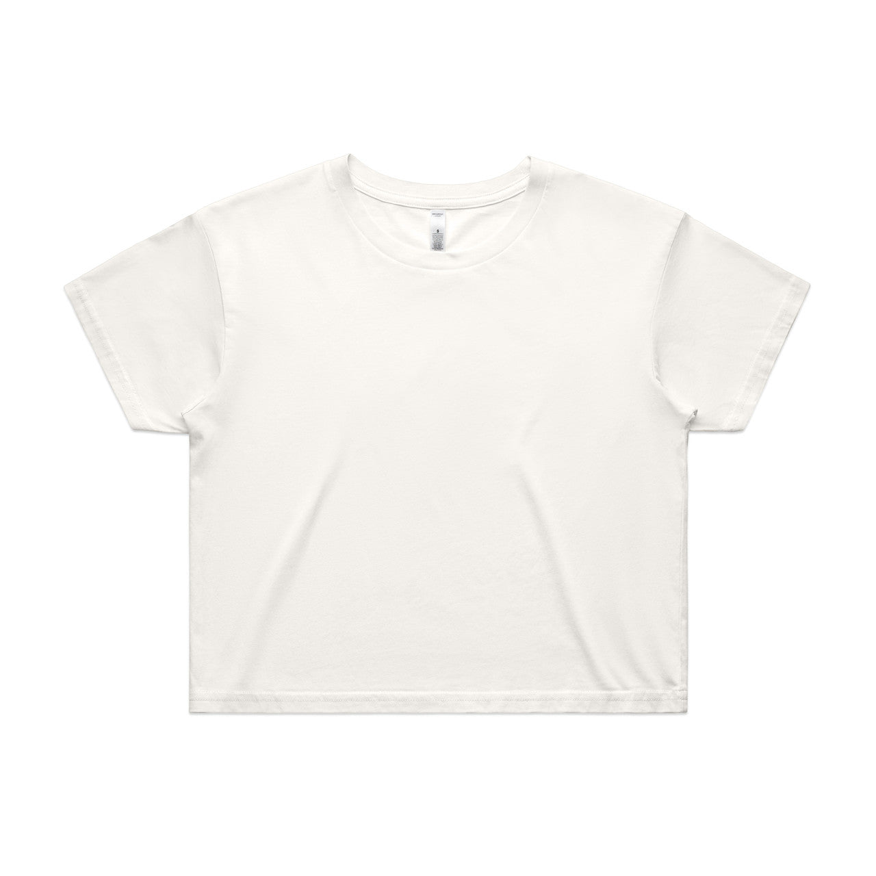 Wo's Crop Tee - Natural