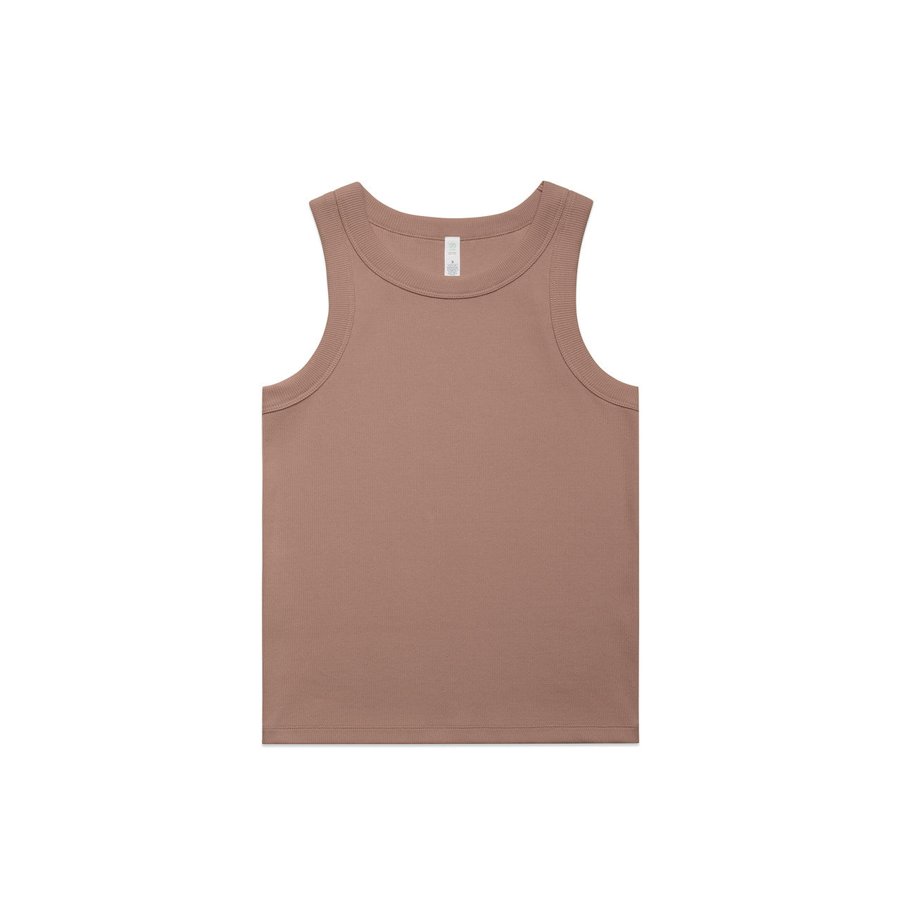 Wo's Organic Rib Tank - Hazy Pink