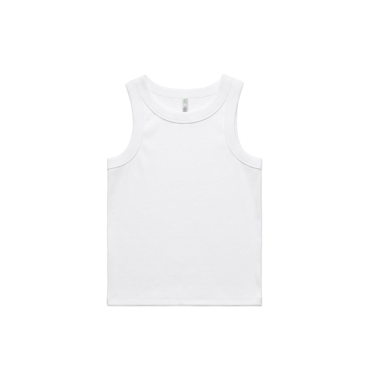 Wo's Organic Rib Tank - White