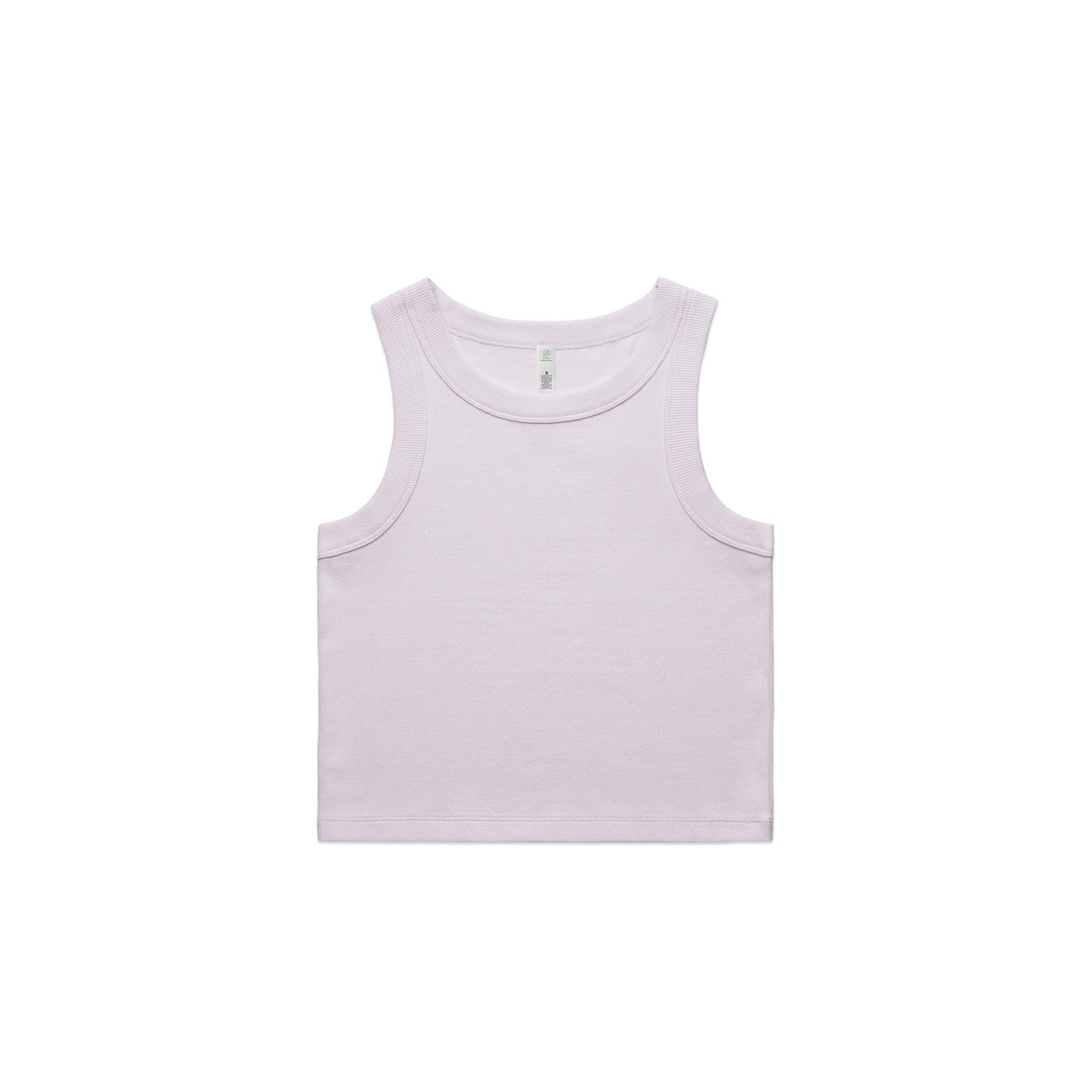 Wo's Organic Rib Crop Tank - Orchid