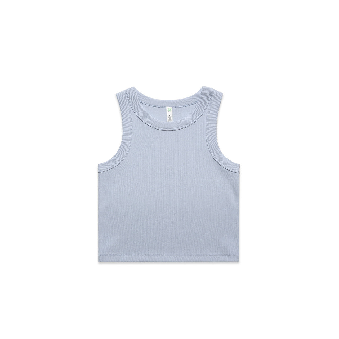 Wo's Organic Rib Crop Tank - Powder