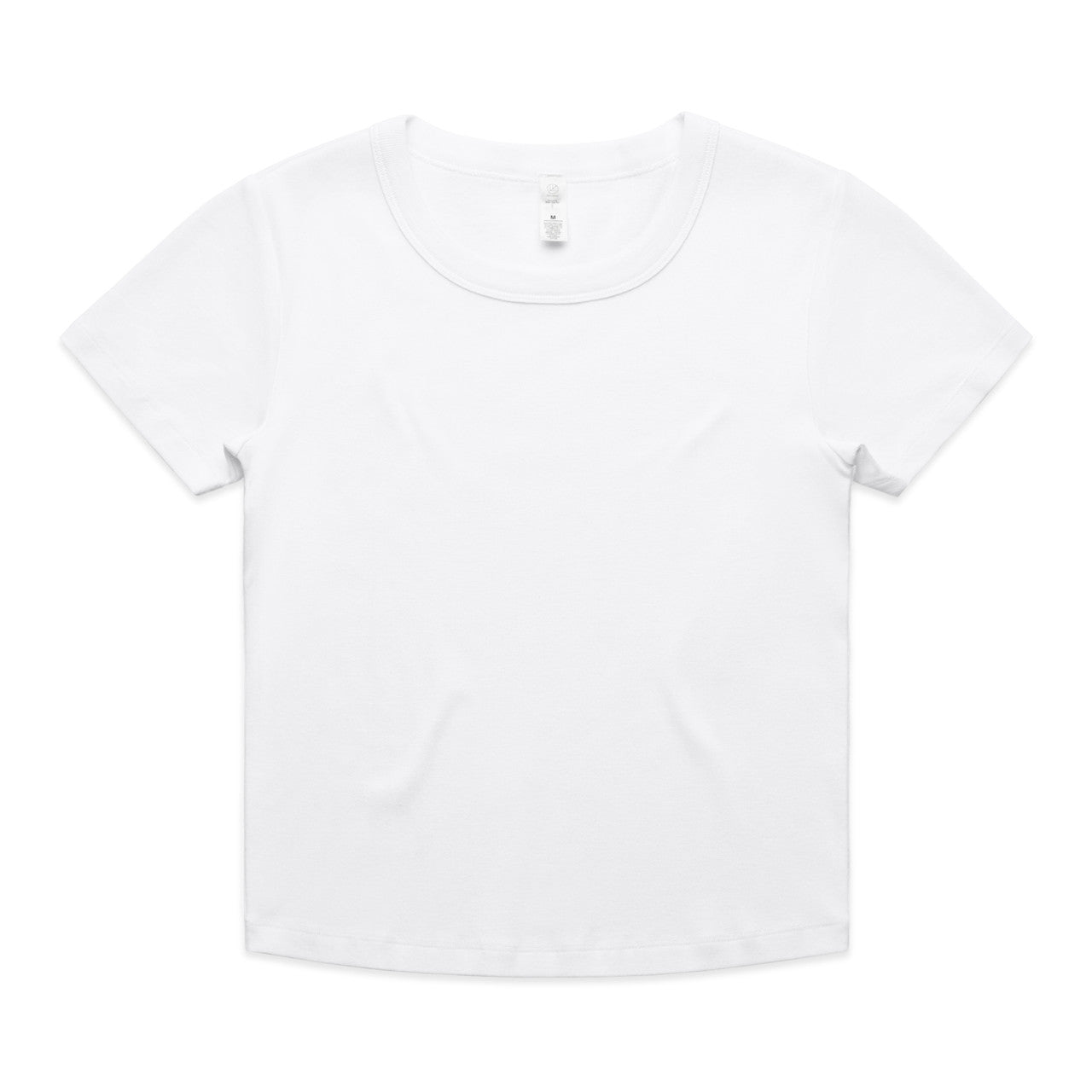 Wo's Organic Rib Baby Tee - White