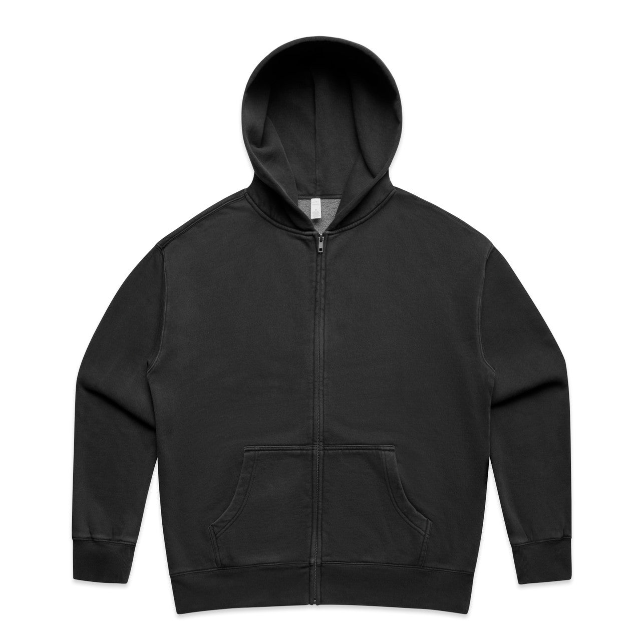 Wo's Relax Faded Zip Hood - Faded Black