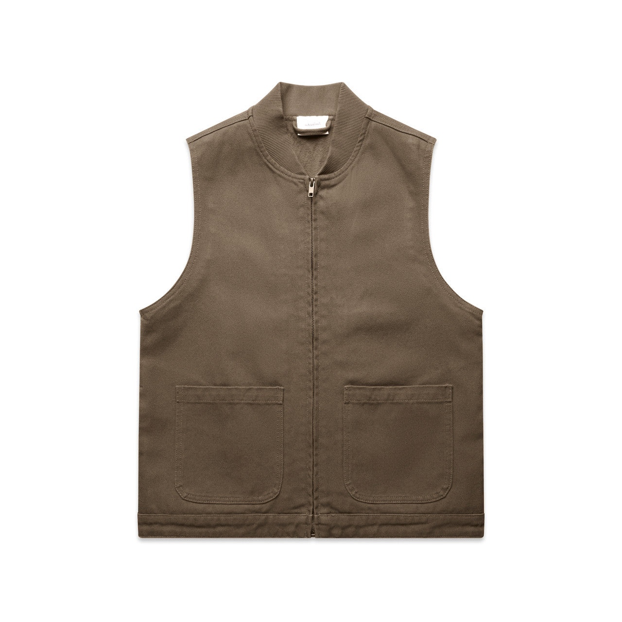 Wo's Canvas Heavy Vest - Walnut