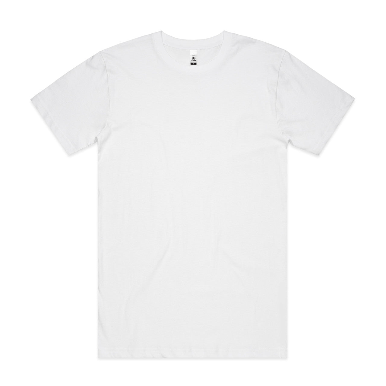 Block Tubular Tee - White