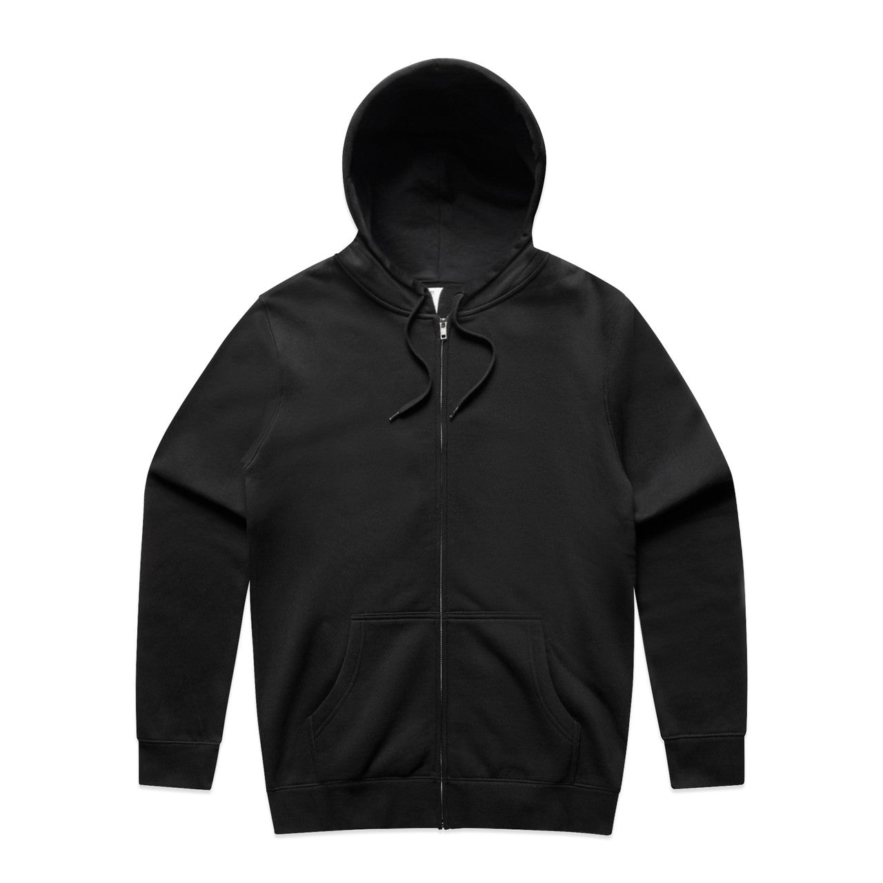 Stencil Zip Hood - Black