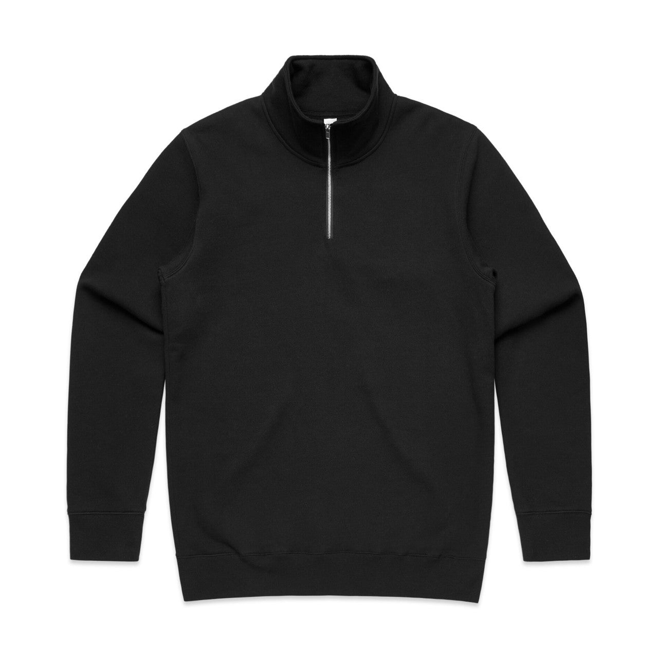Stencil Half Zip Crew - Black