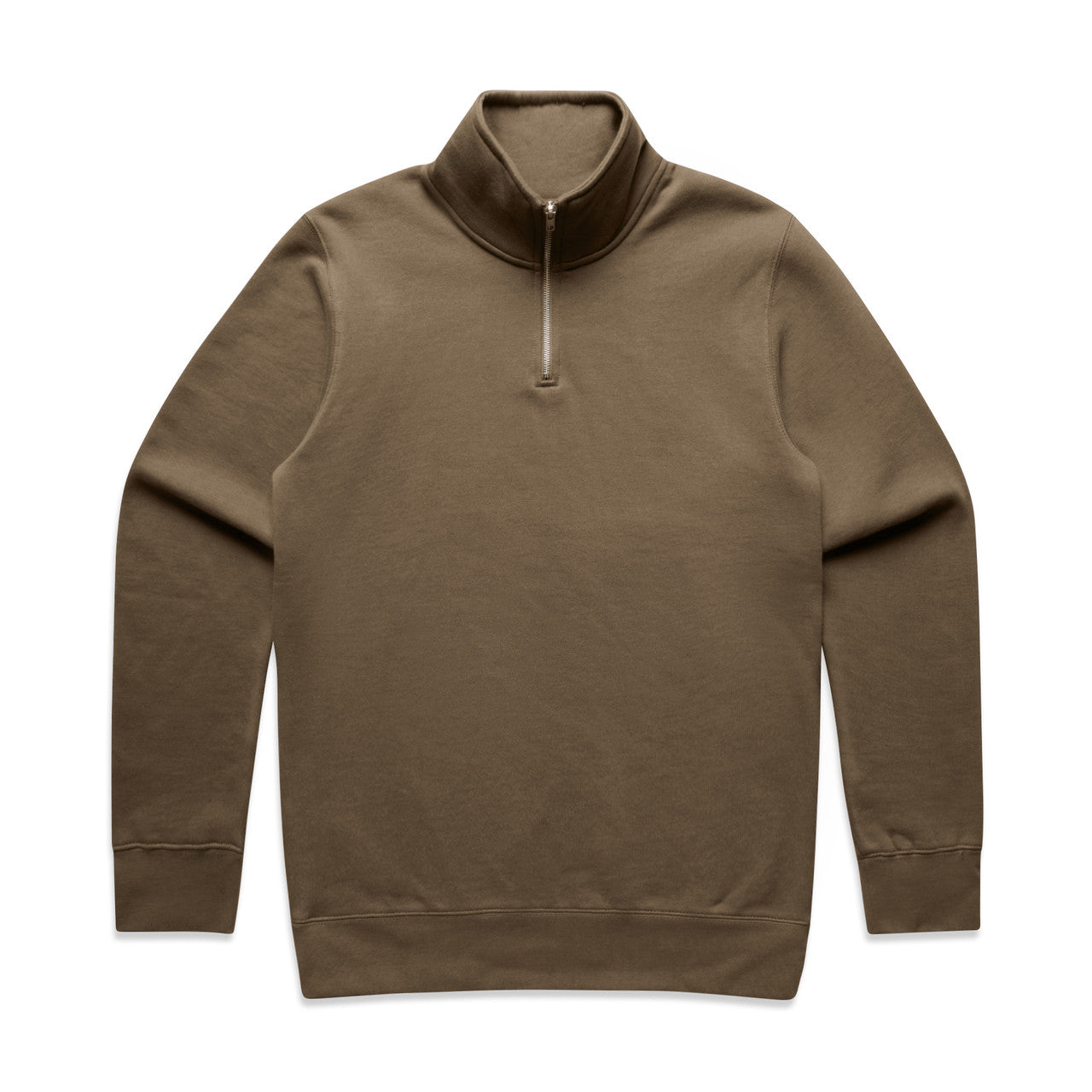 Stencil Half Zip Crew - Walnut