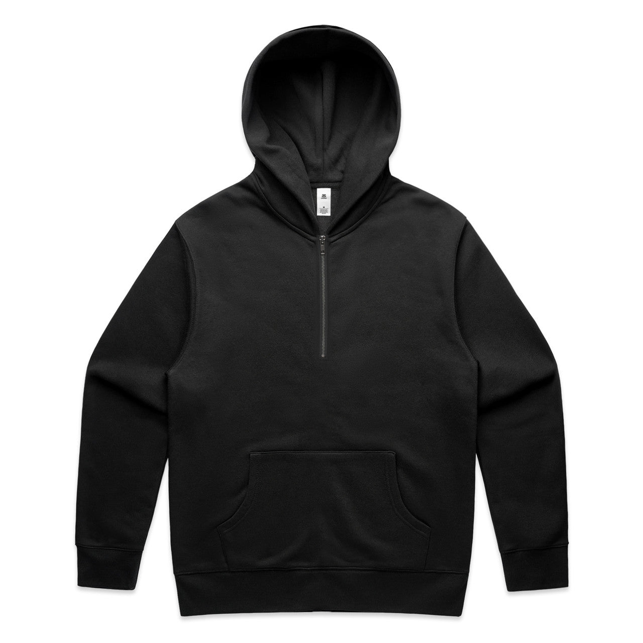 Relax Half Zip Hood - Black