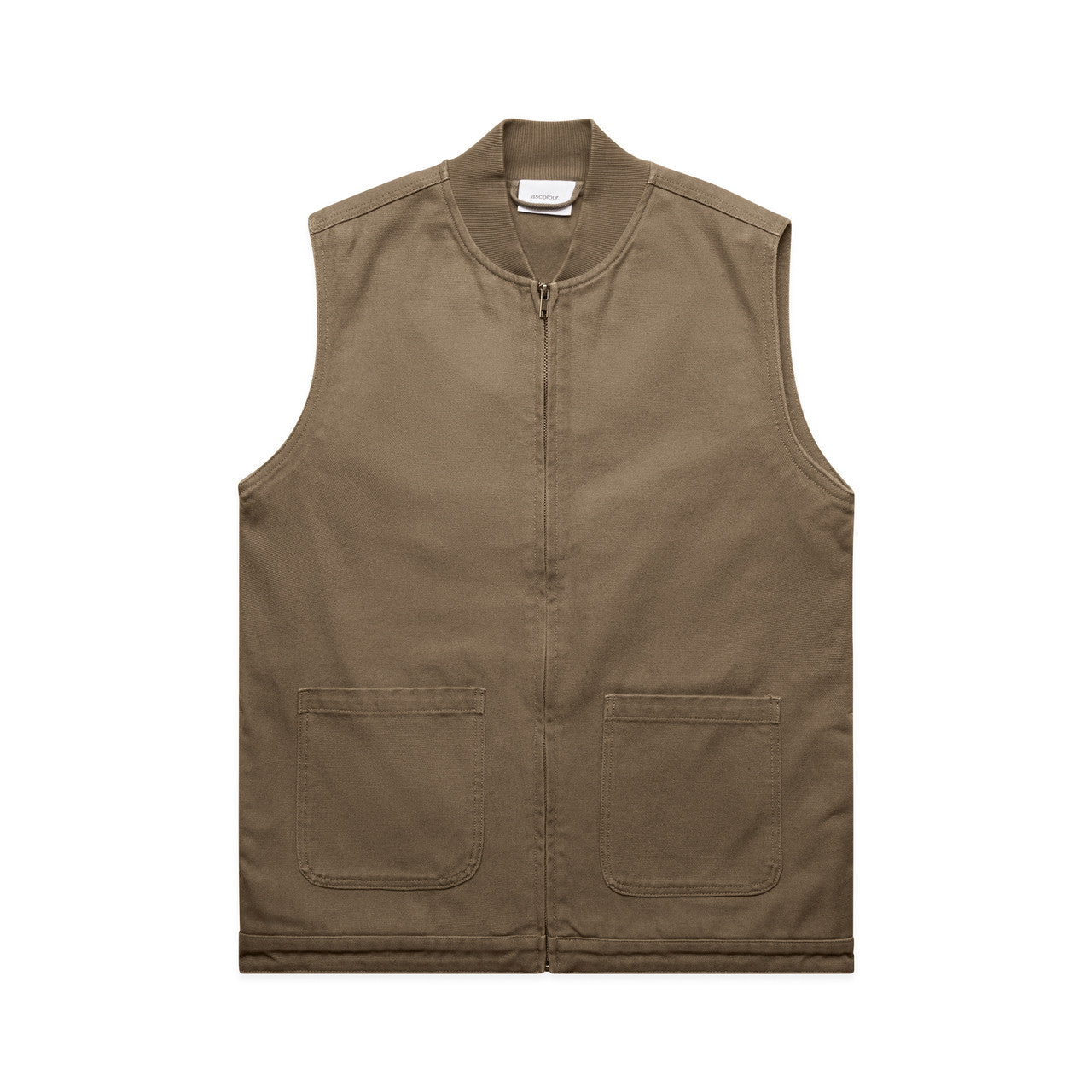 Canvas Heavy Vest - Walnut