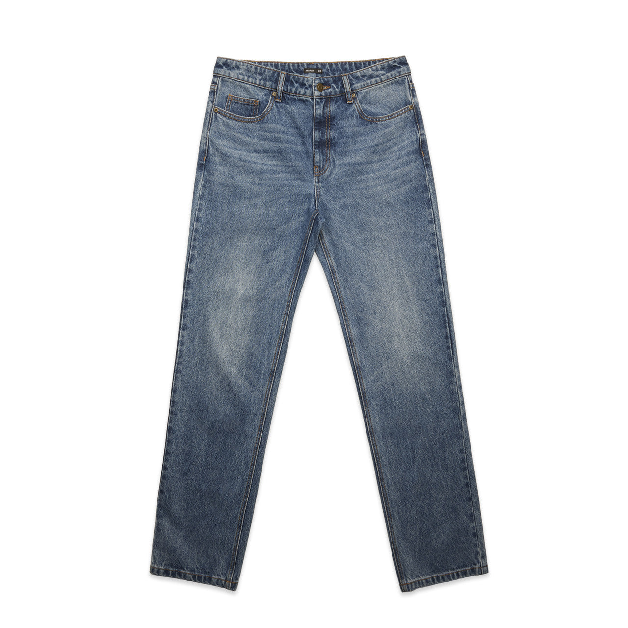 Straight Jeans - Washed Blue